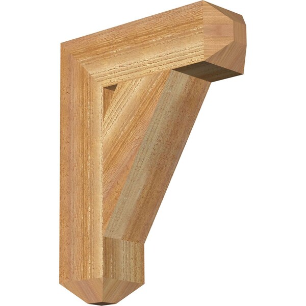 Ekena Millwork Traditional Craftsman Rough Sawn Bracket, Western Red Cedar, 4"W x 14"D x 18"H BKT04X14X18TRA04RWR - main